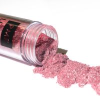 Lustre rosa perolado comestível
