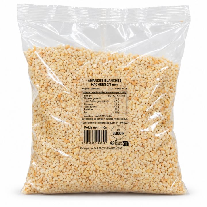 Almendras troceadas de 2/4 mm, 1 kg