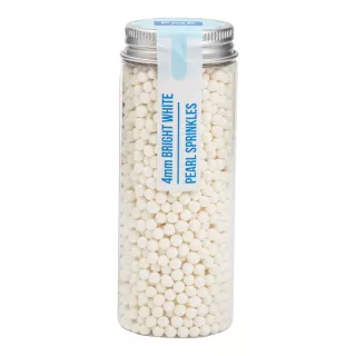 Perles blanches nacrées 4mm PME