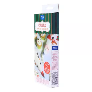 12 Poches à douille 30 cm décor Noël