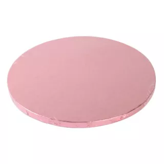 Base redonda espessa de 25 cm rosa