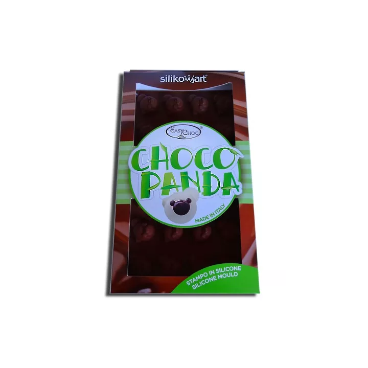 Molde de silicone para chocolate panda