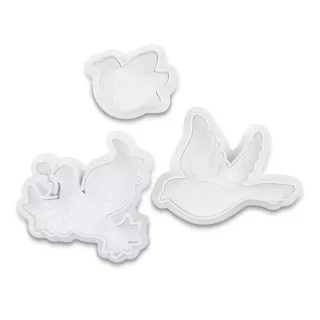 Birds cookie cutter with ejector x3