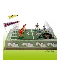 Kit para decoração de bolo de futebol