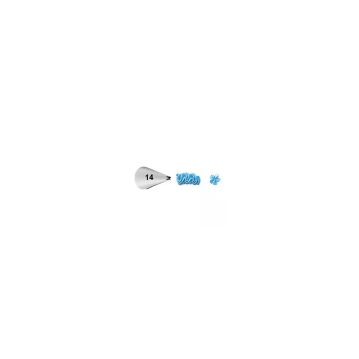Douille Etoile Ouverte Wilton 014