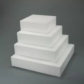 Square Dummy – Polystyrene for cakes 11.81 in. X 11.81 in.**