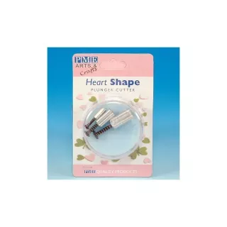 Mini tagliabiscotti a forma di cuore con espulsore x 3**