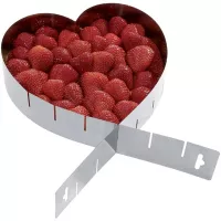 Forma de confeitaria ajustável em formato de coração
