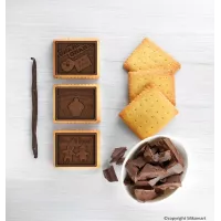 Kit de biscoitos de chocolate para crianças em idade escolar