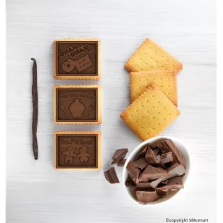 Kit de biscoitos de chocolate para crianças em idade escolar