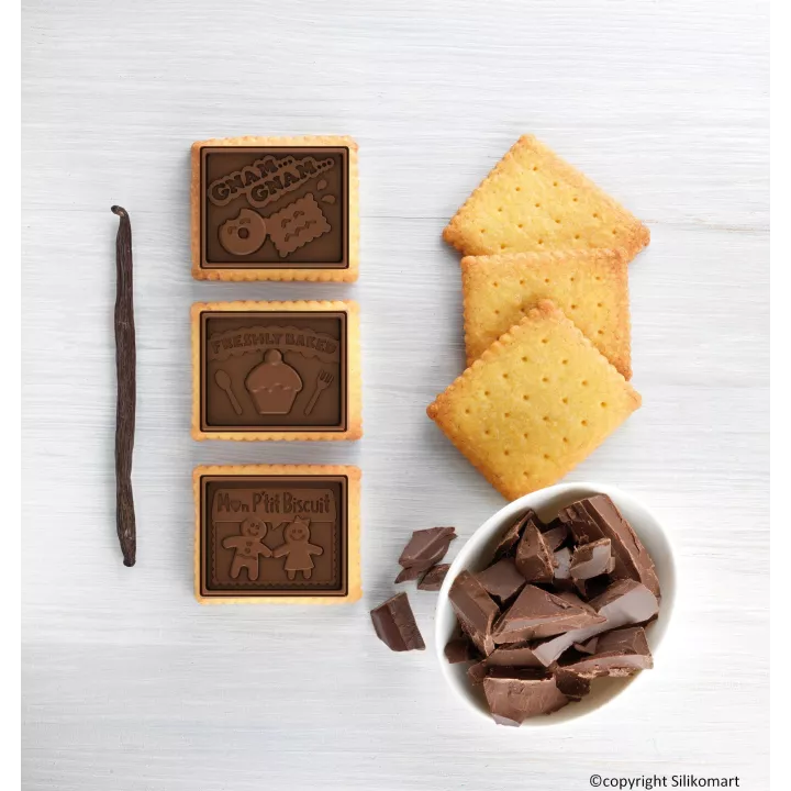 Kit de biscoitos de chocolate para crianças em idade escolar