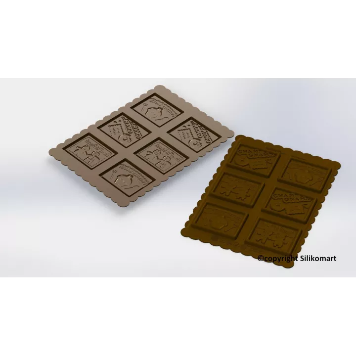 Kit de biscoitos de chocolate para crianças em idade escolar