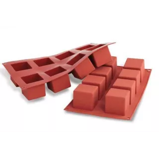 Molde de silicone para 8 cubos