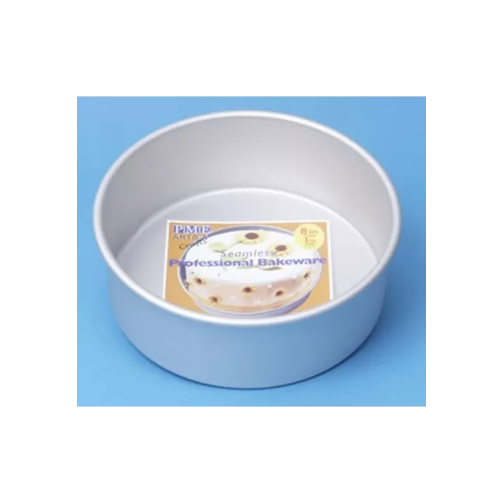 Molde de alumínio, 10 cm de altura, 10 cm de diâmetro.