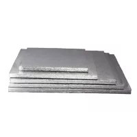 Thick silver square base 17 cm*