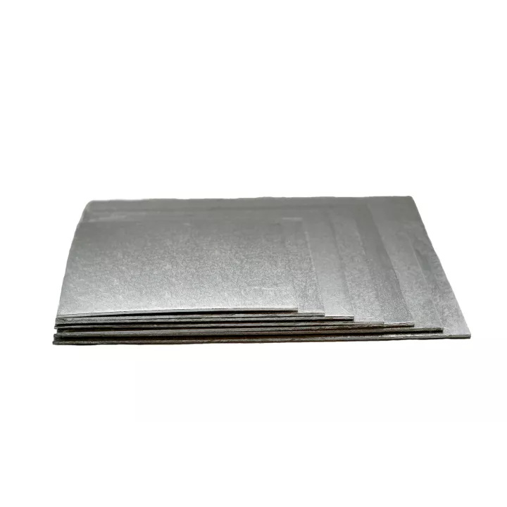 Dünner Hintergrund, silbernes Quadrat, 30 cm